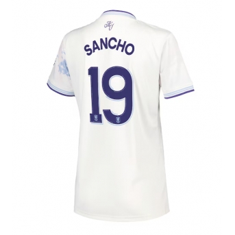 Aston Villa Jadon Sancho #19 Maglia Gara Terza Repliche 2025-26 Donna Maniche Corte